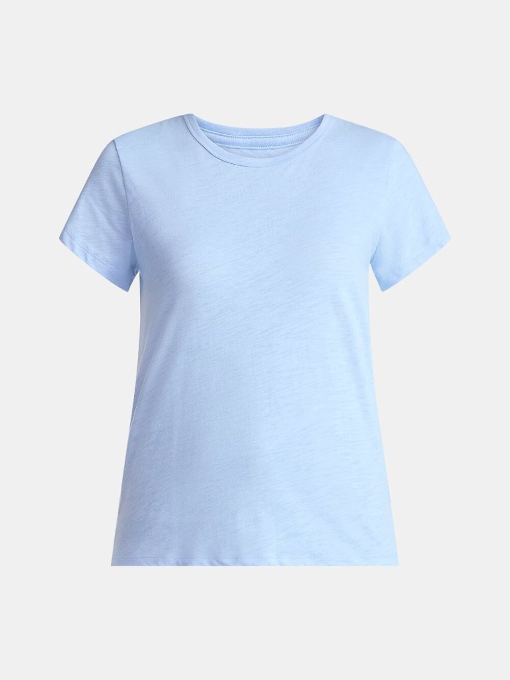 Time and Tru Women’s Slub Jersey Crewneck Tee with Short Sleeves, Sizes M